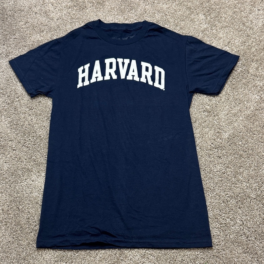 Harvard Women's Navy Blue Short Sleeve Tee